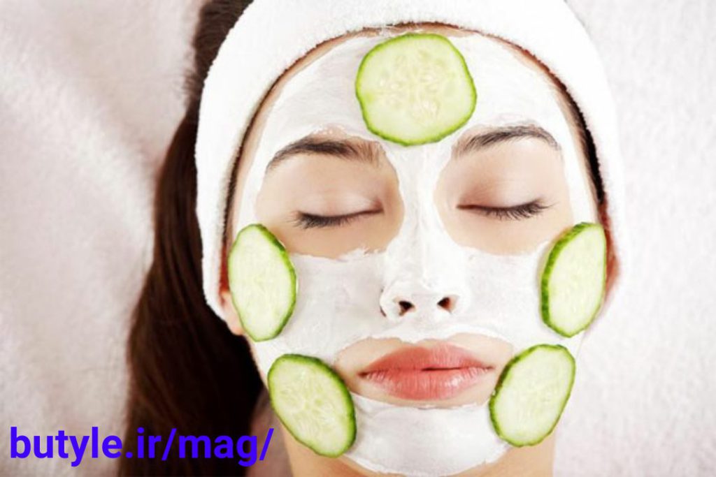 ماسک خیار و گلاب برای درمان جوش های سر سیاه