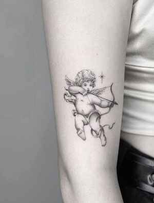 تاتو فرشته روی بازو