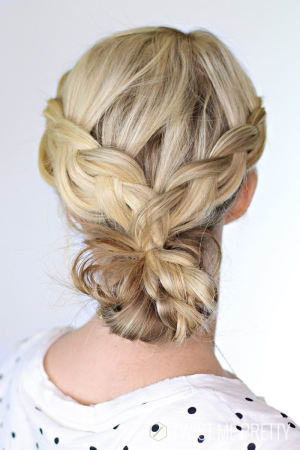 chignon braided bun