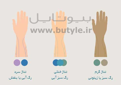 تشخیص رنگ پوست با استفاده از رنگ رگها