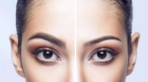 مقایسه مدل ابروی طبیعی و باریک