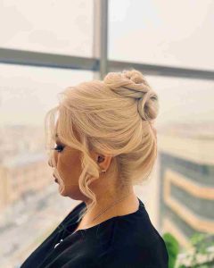 شینیون حرفه ای در سالن زیبایی آفتاب